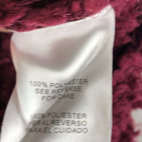 RXB Wine Cozy Popcorn Button Down Cardigan S NWT - Picture 6 of 6